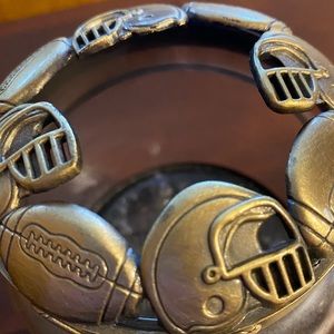 Yankee Football Jar Candle Topper